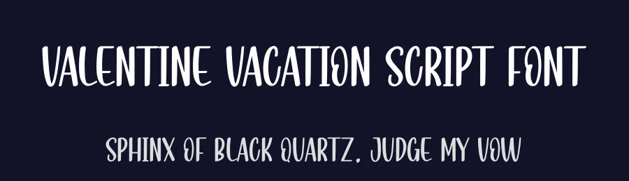 Valentine Vacation Script Font by creativeletter — Display Font — thumbnail 2