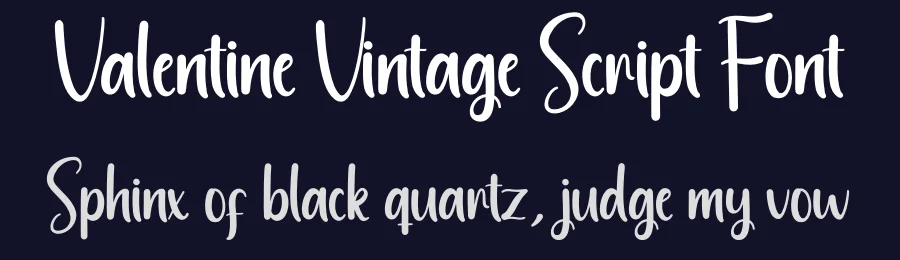 Valentine Vintage Script Font by creativeletter — Script Handwritten Font — thumbnail 2