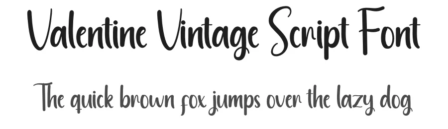 Valentine Vintage Script Font by creativeletter — Script Handwritten Font