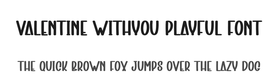 Valentine Withyou Playful Font by creativeletter — Script Handwritten Font