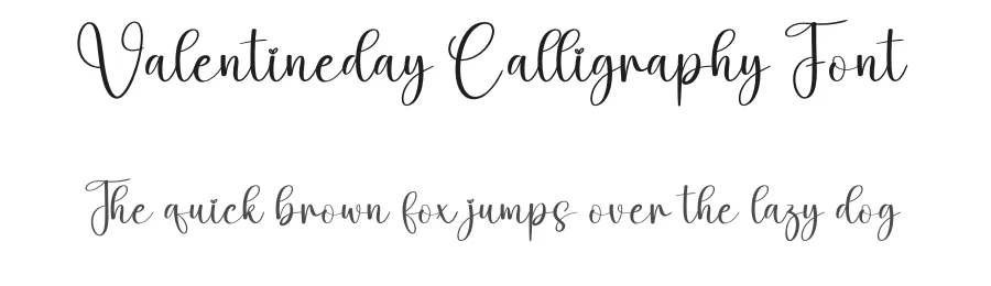 Valentineday Calligraphy Font by creativeletter — Script Handwritten Font