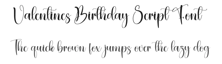 Valentines Birthday Script Font by creativeletter — Script Handwritten Font