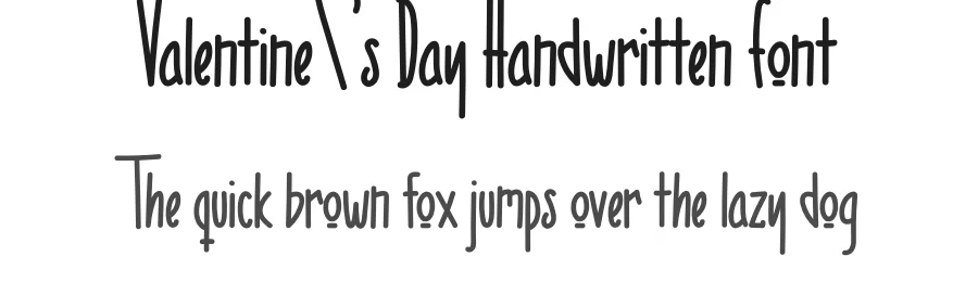 Valentine\’s Day Handwritten Font by levincreative — Script Handwritten Font