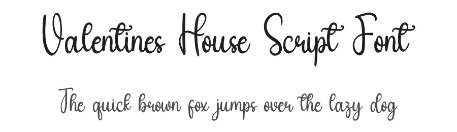 Valentines House Script Font by inermediaSTUDIO — Script Handwritten Font
