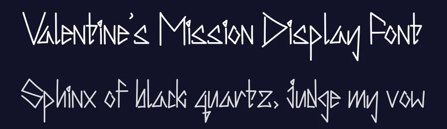 Valentine’s Mission Display Font by levincreative — Display Font — thumbnail 2