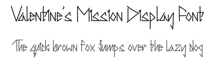 Valentineβs Mission Display Font by levincreative β Display Font