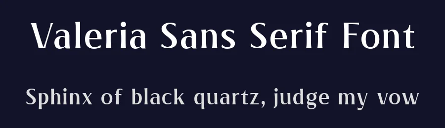 Valeria Sans Serif Font by Arterfak Project — Sans Serif Font — thumbnail 2
