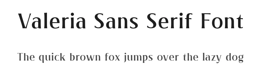 Valeria Sans Serif Font by Arterfak Project — Sans Serif Font