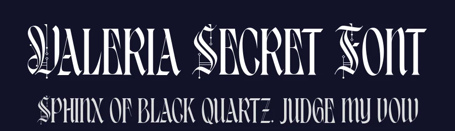 Valeria Secret Font by alit design — Blackletter Font — thumbnail 2