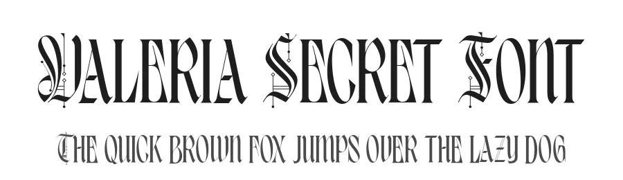 Valeria Secret Font by alit design — Blackletter Font