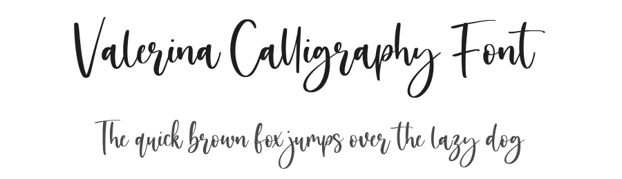 Valerina Calligraphy Font by balpirick — Script Handwritten Font