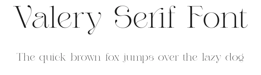 Valery Serif Font by Letteralle — Serif Font