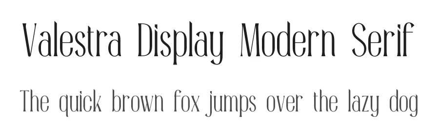 Valestra Display Modern Serif by Gracetype Studio — Sans Serif Font