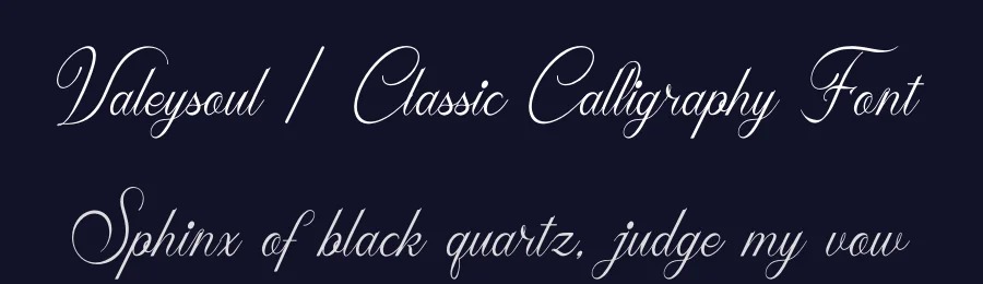 Valeysoul | Classic Calligraphy Font by Gracetypestudio — Script Handwritten Font — thumbnail 2