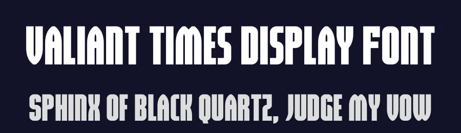 Valiant Times Display Font by Iconian Fonts — Display Font — thumbnail 2