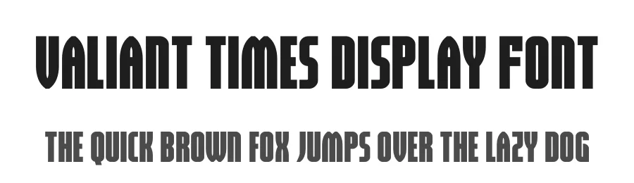 Valiant Times Display Font by Iconian Fonts — Display Font