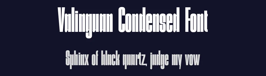 Valinguan Condensed Font by TypeLogue — Sans Serif Font — thumbnail 2