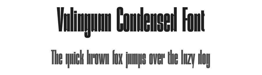 Valinguan Condensed Font by TypeLogue — Sans Serif Font