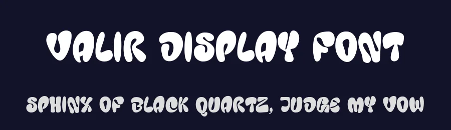 Valir Display Font by Dantype — Display Font — thumbnail 2
