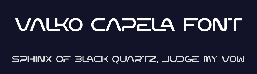 Valko Capela Font by UICreative — Display Font — thumbnail 2