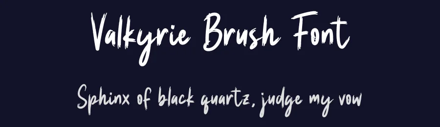 Valkyrie Brush Font by gatype — Script Handwritten Font — thumbnail 2