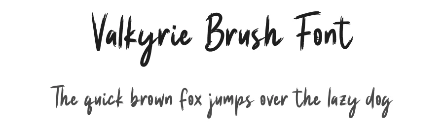 Valkyrie Brush Font by gatype — Script Handwritten Font