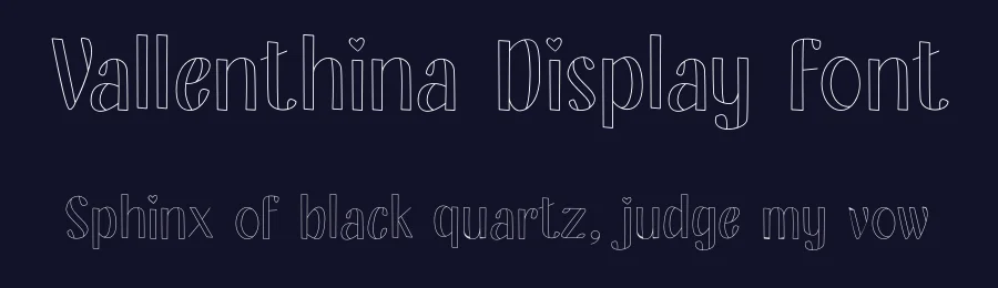 Vallenthina Display Font by hujantype — Decorative Font — thumbnail 2