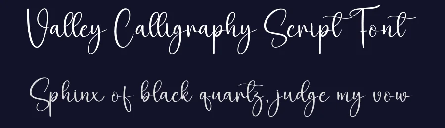 Valley Calligraphy Script Font by creativeletter — Script Handwritten Font — thumbnail 2