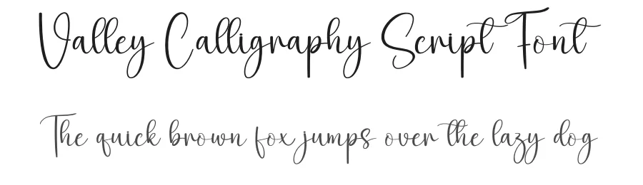 Valley Calligraphy Script Font by creativeletter — Script Handwritten Font