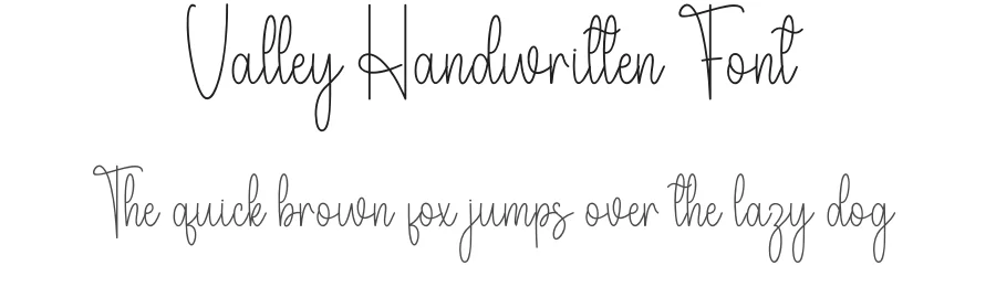 Valley Handwritten Font by andikastudio — Script Handwritten Font