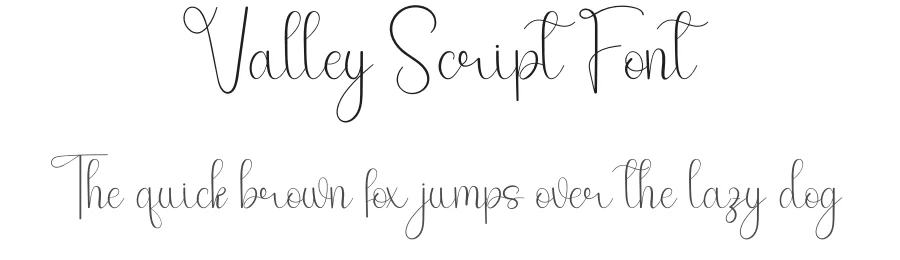 Valley Script Font by andikastudio — Script Handwritten Font
