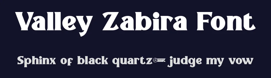 Valley Zabira Font by nihstudio — Display Font — thumbnail 2