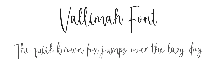 Vallimah Font by Bartama Graphic — Script Handwritten Font