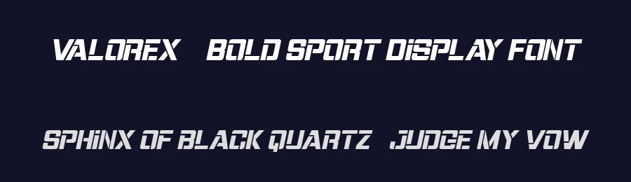 Valorex – Bold Sport Display Font by FlawlessAndCo — Display Font — thumbnail 2