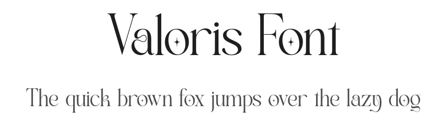 Valoris Font by imiftype — Serif Font