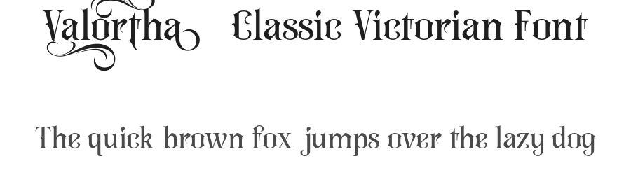 Valortha – Classic Victorian Font by burntilldead — Display Font