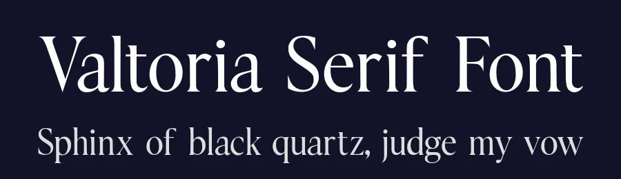 Valtoria Serif Font by syauqistudio — Serif Font — thumbnail 2