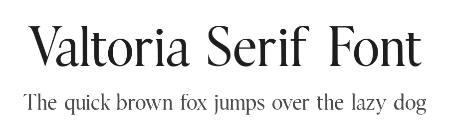 Valtoria Serif Font by syauqistudio — Serif Font