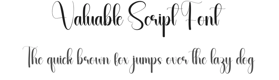 Valuable Script Font by andikastudio — Script Handwritten Font