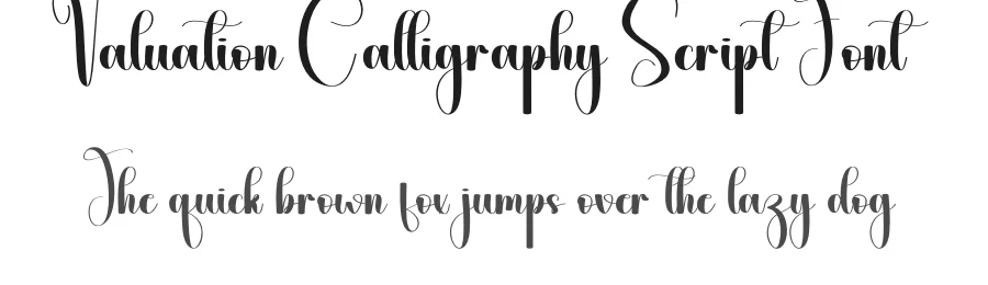 Valuation Calligraphy Script Font by andikastudio — Script Handwritten Font