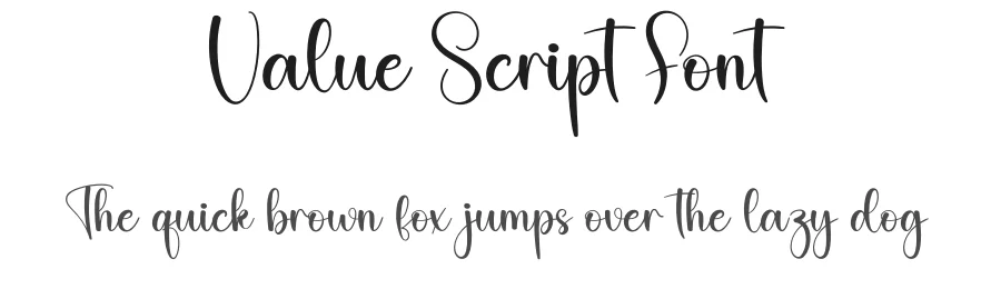 Value Script Font by creativeletter — Script Handwritten Font