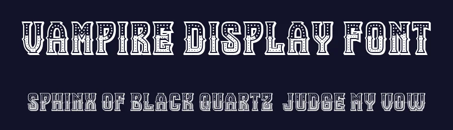 Vampire Display Font by Vladimir Nikolic — Display Font — thumbnail 2