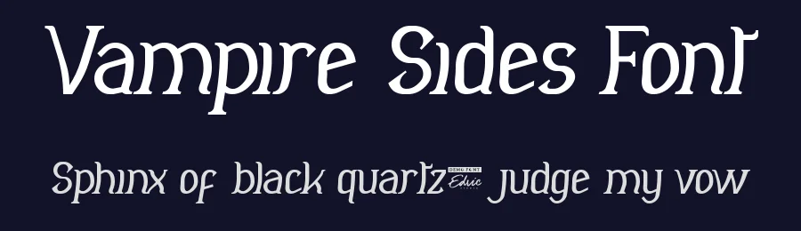 Vampire Sides Font by edricstudio — Serif Font — thumbnail 2