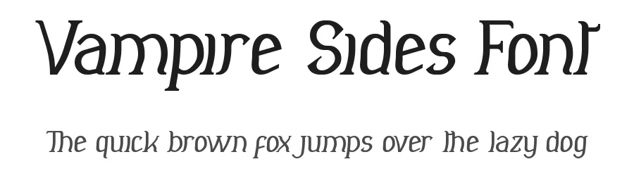 Vampire Sides Font by edricstudio — Serif Font