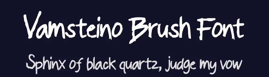 Vamsteino Brush Font by Dhabee — Script Handwritten Font — thumbnail 2