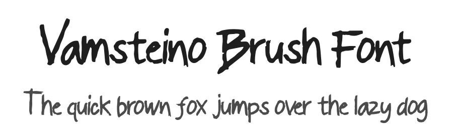 Vamsteino Brush Font by Dhabee — Script Handwritten Font