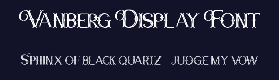 Vanberg Display Font by Maulana Creative — Display Font — thumbnail 2