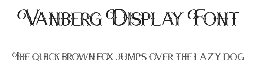 Vanberg Display Font by Maulana Creative — Display Font