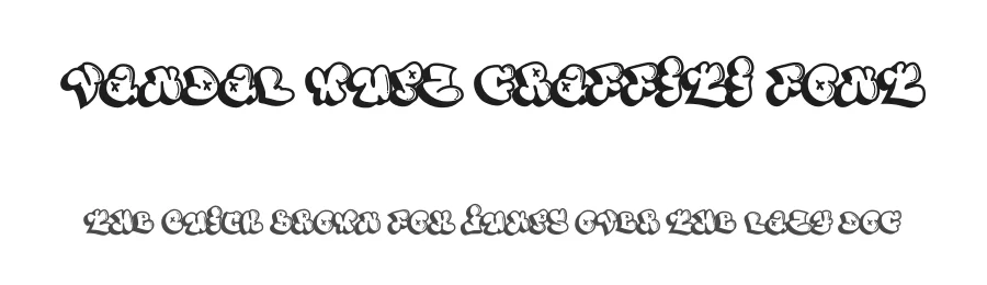 Vandal Wupz Graffiti Font by Cikareotype Studio — Display Font