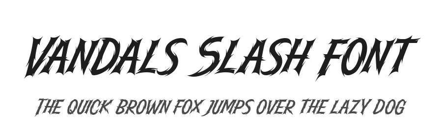 Vandals Slash Font by alit design — Decorative Font
